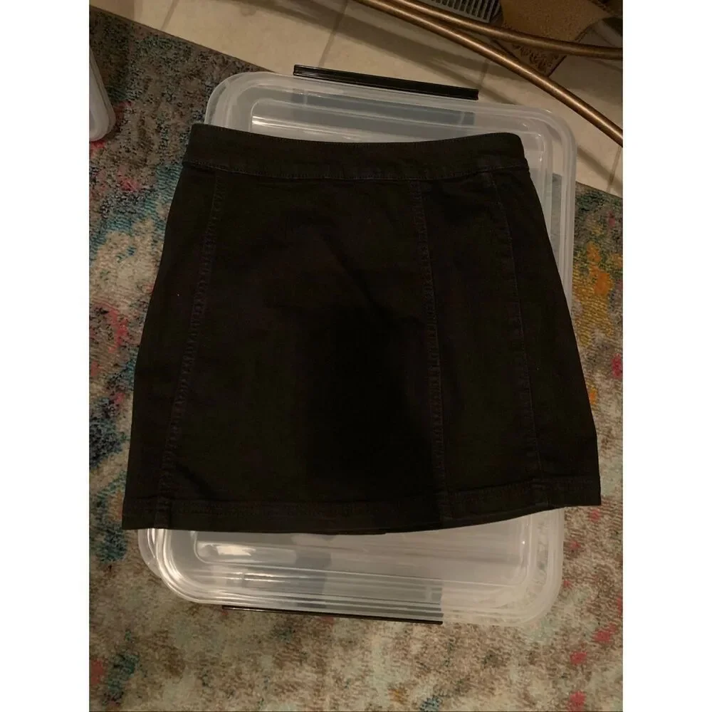 Free People button skirt side